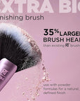 Real Techniques Extra Big Finishing Brush, Large Makeup Brush For Powder Bronzer, Highlight, & Contour, XL Oversized Fan Brush For Quick Application, Cruelty-Free, Synthetic Bristles, 1 Count