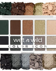 wet n wild Color Icon 10-Pan Eyeshadow Makeup Palette, Blue Lights Off, Long Lasting, Shimmer, Metallic, Glittery, Matte, Rich Smooth Pigment, Cruelty Free