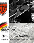 3 Swords Germany - brand quality 6 piece manicure pedicure grooming kit set for professional nail care with genuine leather case - Made in Germany