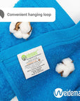 100% Cotton Washcloths Set 13” x 13” | Petrol Towels | Set of 12 Ultra Soft and Highly Absorbent Washcloths Sets for Bathroom, Gym, Hotel, Spa | Machine Washable Face Towel