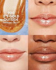 COVERGIRL Clean Fresh Yummy Plumper Lip Gloss, 900 It's Gold Outside, Shiny, Vegan Formula, Easy to Apply, Minty Flavor, 0.33oz