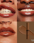 NYX PROFESSIONAL MAKEUP Butter Gloss Brown Sugar, Non-Sticky Lip Gloss - Caramelt (Medium Brown)