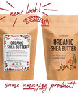 Organic Shea Butter Raw Unrefined | Pure African Shea Butter for Hair & Dry Skin | Natural Face Moisturizer | Body Butter Base for Lotion, DIY Lip Balm and Soap Making Supplies, 8oz Bar