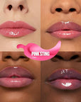 MAYBELLINE Lifter Gloss Lifter Plump, Plumping Lip Gloss with Chili Pepper and 5% Maxi-Lip, Pink Sting, Sheer Bubblegum Pink, 1 Count