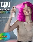 Pink Temporary Hair Color Spray - Gentle Formula, Washable & Non-Sticky | Instant Hair Dye Alternative for Adults | Halloween, Costume, Party Makeup, 150ml