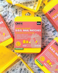 Onyx Professional Hard as Hoof S.O.S Nail Patches - Nail and Cuticle Strengthening Treatment Repair Patches, Nail Growth, Repair, 20 Count