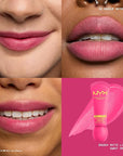 NYX PROFESSIONAL MAKEUP Smushy Matte Lip Balm, Tinted Lip Moisturizer with Soft, Matte Finish - Sweet Smack (Mid-Tone Pink)