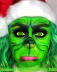 Go Ho Amazon Green Face Paint Stick,Water Based Washable Face Paint Makeup Stick,Non-toxic Full-coverage Cream Body Paint for Adults Children Halloween Cosplay SFX Hulk Gamora Makeup