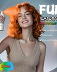 Temporary Hair Color Spray for Adults - Instant Orange Hair Dye Alternative, Washable & Non-Sticky, Gentle Formula for Halloween, Cosplay, Party, Costume Makeup (150ml)