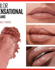 Maybelline Color Sensational Lipstick, Lip Makeup, Cream Finish, Hydrating Lipstick, Nearly There, Nude ,1 Count