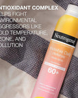 Neutrogena Invisible Daily Defense Body Sunscreen Spray, Broad Spectrum SPF 60+, Oxybenzone-Free & Water-Resistant, Sun & Environmental Aggressor Protection, Antioxidant Complex, 5.0 oz