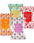 Beauty Concepts Facial Wipe Set - Packs of Face Wipes, Makeup Removing Wipes, Pomegranate, Citrus, Pineapple, and Orange Face