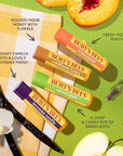 Burt's Bees Christmas Gifts - Garden Party Lip Balm Set for Stocking Stuffers, With Responsibly Sourced Beeswax, Natural Origin Lip Treatment, 4 Tubes, 0.15 oz.