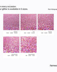 Hemway Eco Friendly Biodegradable Glitter 100g / 3.5oz Bio Cosmetic Safe Sparkle Vegan for Face, Eyeshadow, Body, Hair, Nail and Festival Makeup - Extra Chunky (1/24" 0.040" 1mm) - Pink Holographic