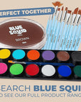 Blue Squid PRO Face Paint - Professional Water Based Single Cake Facepaint & Body Paints - SFX Makeup, Kids Adults Face Painting for Costume, Halloween, Cosplay - Classic Brown 30g / 1oz