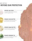 Raw Element Ultra-Moisturizing Tinted Face Cream, Non Toxic 1.8 oz