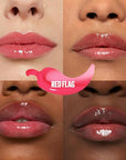 MAYBELLINE Lifter Gloss Lifter Plump, Plumping Lip Gloss with Chili Pepper and 5% Maxi-Lip, Red Flag, Sheer Red, 1 Count