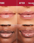Rimmel London Stay Glossy, 450 Pink About It, Lip Gloss, Non-Sticky, Color and Shine, Up To 6-Hour Wear, Precise Applicator, 0.18oz