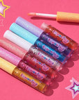 7pc Fruity Flavored Lip Gloss Set - Lip Gloss in Assorted Fruity Flavors, Non Toxic Makeup for Kids & Teens