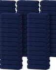 Tens Towels Pack of 60 Washcloths, 12 x 12 Inches, Lighter Weight, Quick to Dry, Super Soft & Absorbent, Gentle Face Towels, Hotel Quality, Perfect for Bathroom, Gym, Spa (Navy, 60 Pack)