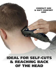 Wahl USA Self Cut Compact Corded Clipper Personal Haircutting Kit with Adjustable Taper Lever, and 12 Hair Clipper Guards for Clipping, Trimming & Personal Grooming – Model 79467