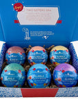 Sea Animal Bath Bombs for Kids with Surprise Toys Inside (6 Pack) - Bubble Bomb Stocking for Girls and Boys, Gentle and Safe Ingredients, USA Made, Ideal Gift for Children & Teens by Two Sisters