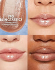 Covergirl Clean Fresh Yummy Plumper Lip Gloss, 740 Blingtastic, Shiny, Vegan Formula, Easy to Apply, Minty Flavor, 0.33oz