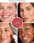 Ogee Sculpted Face Stick (ROSE QUARTZ - ROSE & Face