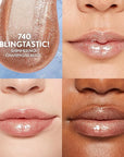 COVERGIRL Clean Fresh Yummy Plumper Lip Gloss, 740 Blingtastic, Shiny, Vegan Formula, Easy to Apply, Minty Flavor, 0.33oz