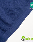 100% Cotton Washcloths Set 13” x 13” | Navy Blue Towels | Set of 6 Ultra Soft and Highly Absorbent Washcloths Sets for Bathroom, Gym, Spa | Machine Washable Face Towel
