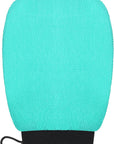 Valitic Exfoliating Glove Body Scrubber - Exfoliating Mitt Dead Skin Remover, Shower Face and Body Exfoliator - Korean Style Skin Scrubber Washcloth - Spray and Self Tan Remover, 1 Turquoise
