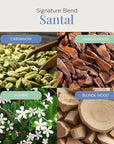 Santal Aroma Oil, Essential Oils Blend for Diffusers & Scent Machines, Sensual Sandalwood & Cardamom, Aromatherapy, Cold Air Diffuser Compatible, 300 mL