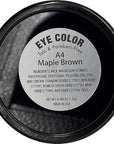 Maple Brown Beige Tan Dark Peach Matte Opaque Pressed Powder Single Vegan Eyeshadow; Talc, Paraben & Cruelty Free