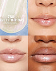 Covergirl Clean Fresh Yummy Plumper Lip Gloss, 780 Freeze The Day, Shiny, Vegan Formula, Easy to Apply, Minty Flavor, 0.33oz