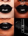 NYX PROFESSIONAL MAKEUP Butter Gloss, Non-Sticky Lip Gloss - Licorice (Black)