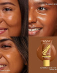 NYX PROFESSIONAL MAKEUP Buttermelt Glaze Soft Glow Skin Tint + SPF 30, Up To 12HR Wear, 07 Toffee Butta