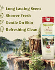 Old Spice Cleansing Body Wash for Men, 24/7 Shower Fresh with Lasting Scent, Cleanse & Refresh, Gentle on Skin, Vitamin B3, Timber with Sandalwood + Cypress Scent, 18 oz (Pack of 4)