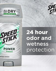 Speed Stick Men's Deodorant, Fresh, 3 Ounce, 4 Pack