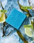 Every Man Jack Cold Plunge Mens Bar Soap - Pacific Dive Scent with notes of Sea Salt, Kelp, Refreshing Citrus - Deeply Cleans, Hydrates with Naturally Derived Ingredients and Light Grit - 5oz 2 Pack