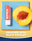 NIVEA Peach Lip Care - Tinted