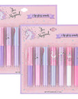 Expressions 14pc Lip Gloss for Girls - Glossy Lip Gloss Tubes | Non Toxic Lip Gloss Set - Unicorn Princess Birthday Party Favors Kids Makeup