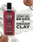 American Crew Detox Shampoo for Men, Naturally Derived, Vegan Formula, Citrus Mint Fragrance, 8.45 Fl Oz