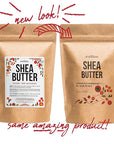 Refined Shea Butter Unscented - 100% Pure African Shea Butter for Hair & Dry Skin - Use for Soap Base, Face & Body Moisturizer, for DIY Whipped Body Butter & Lip Balm 1 LB Bar