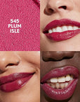 COVERGIRL Clean Lip Color, Plum Isle, Satin Finish, Squalane, Avocado & Aloe, Carmine-Free, Non-Drying, 0.12oz