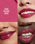 COVERGIRL Clean Lip Color, Plum Isle, Satin Finish, Squalane, Avocado & Aloe, Carmine-Free, Non-Drying, 0.12oz