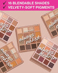 wet n wild Always Naked Palette, Nude Neutral Eye Makeup, Blendable, Warm And Cool Nude Pigments, Matte, Shimmer, Glitter, Creamy Smooth