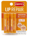 O'Keeffe's Unscented Lip Repair Lip Balm