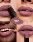 REVLON Lipstick, ColorStay Suede Ink, Built-in Primer, Infused with Vitamin E, Waterproof, Smudge-proof, Matte Color, 012 Power Trip, 0.09 oz.