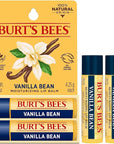 Burt's Bees Lip Balm - Vanilla Bean, Lip Moisturizer With Responsibly Sourced Beeswax, Tint-Free, Natural Origin Conditioning Treatment, 2 Tubes, 0.15 oz.