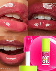 NYX PROFESSIONAL MAKEUP Fat Oil Lip Drip, Moisturizing Lip Oil Gloss, Vegan Tinted Formula, Up to 12 HR Hydration - Supermodel (Shimmering Magenta)